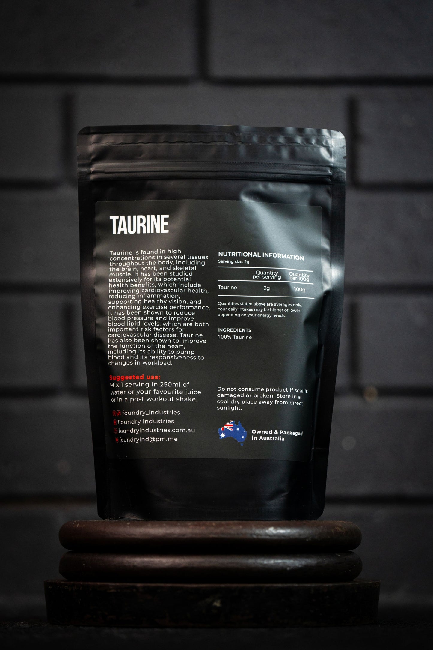 Foundry Taurine - 500g